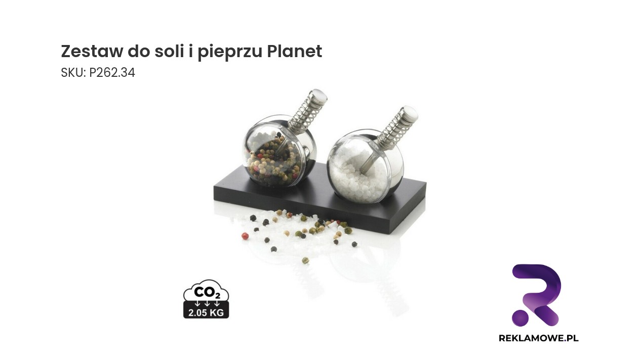 Zestaw do soli i pieprzu w kształcie planet