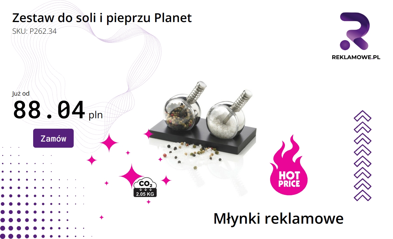 Zestaw do soli i pieprzu Planet