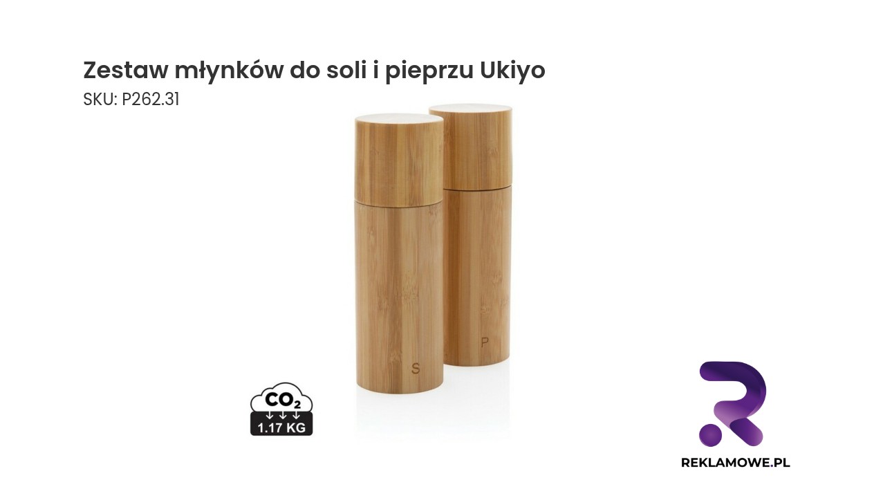 Zestaw młynków do soli i pieprzu Ukiyo