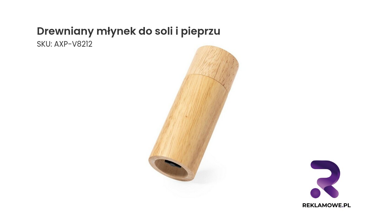 Drewniany młynek do soli i pieprzu
