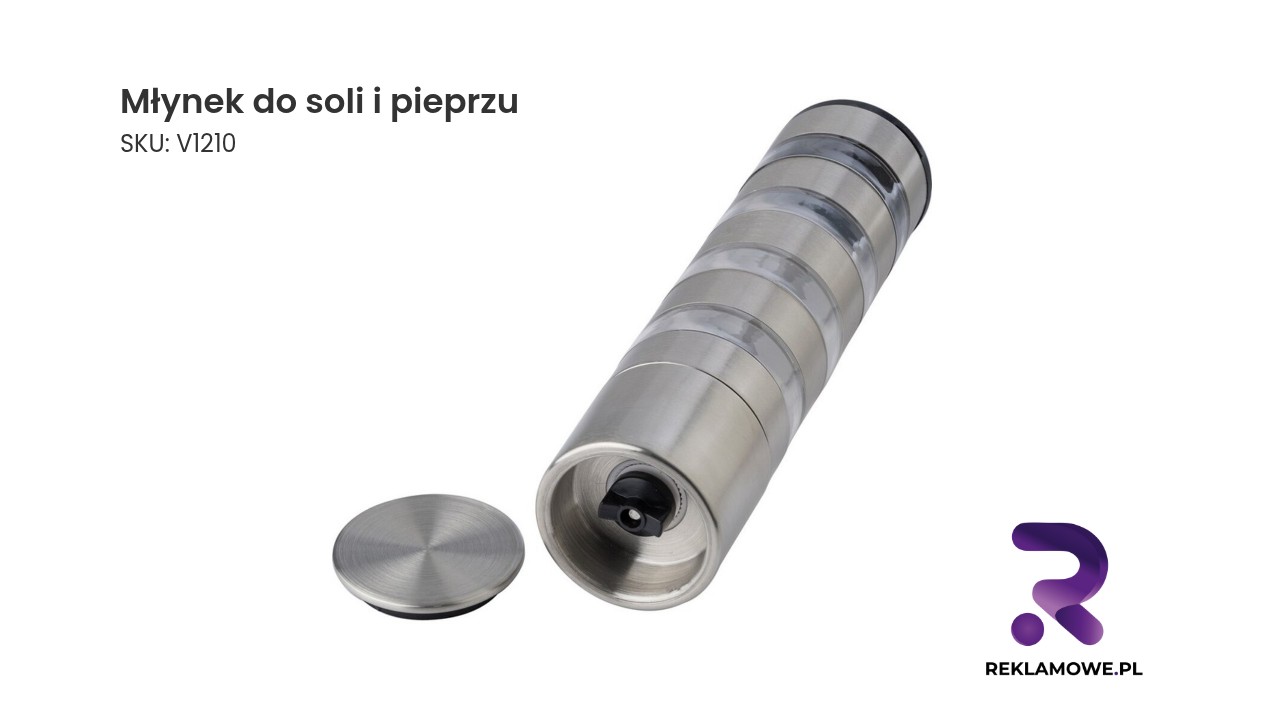 Młynek do soli i pieprzu z eleganckim wykończeniem