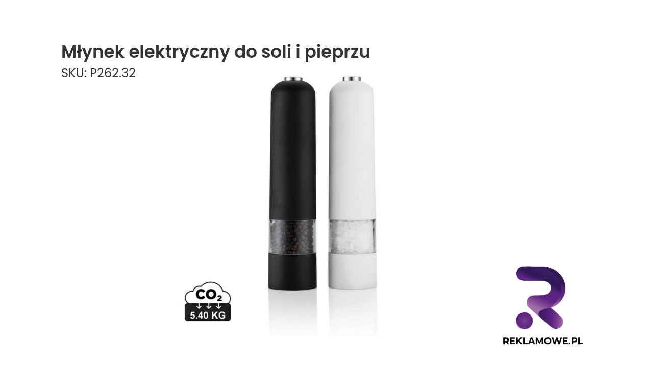 Elektryczny młynek do soli i pieprzu w działaniu