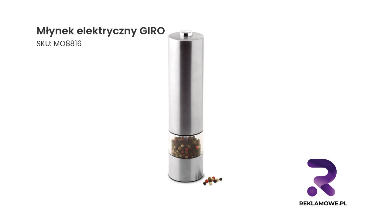 Młynek elektryczny GIRO – nowoczesny młynek do przypraw